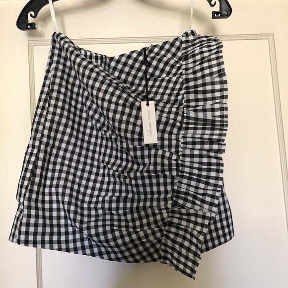 x REVOLVE Lisa Skirt in Gingham - Picture 1 of 5